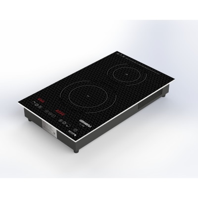 ATHENS 金雅典 - IC-1088 雙頭座檯/嵌入式電磁爐+電陶爐 (直式) 嵌入式電磁爐