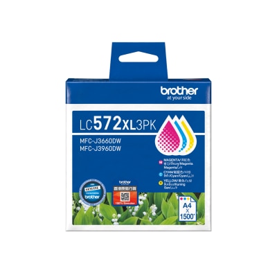 BROTHER 兄弟 - LC572XL3PK 高容量彩色墨盒 優惠裝 墨盒