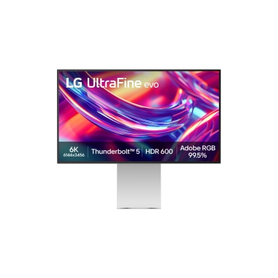 LG 乐金 - 32U990A-S 32" UltraFine evo 6K Nano IPS Black显示屏，支援 Thunderbolt 5