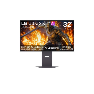 LG - 32GX870B-B 32" UltraGear evo Dual-Mode (4K 240Hz / FHD 480Hz) OLED Gaming Monitor