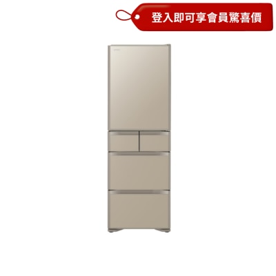 HITACHI R S420YH XN 5 Door Inverter Fridge (Crystal Light Gold) Fridge image