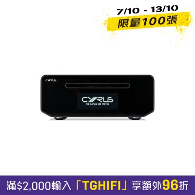 CYRUS 40 CD PLAYER image