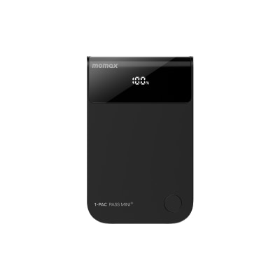 Momax - IP171D 1-Pac Pass Mini⁺ 10000mAh 2合1内建伸缩充电线移动电源 移动电源