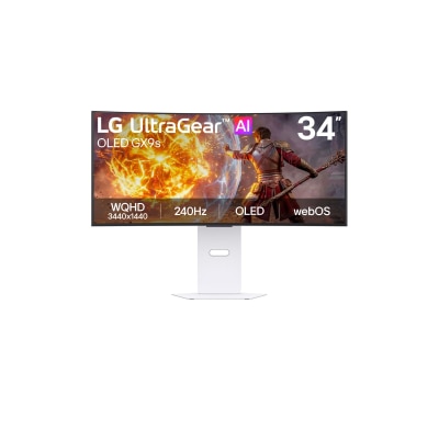 LG 乐金 - UltraGear™ GX9s 34GX90SB-W 34" 240Hz 曲面 电竞显示屏