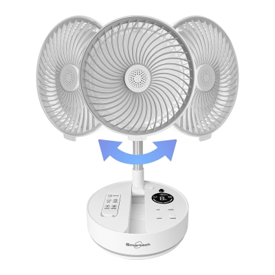 SMARTECH - SF-8918 “Smart Breeze” Eco Cordless Foldable Telescopic Oscillating Fan Fan