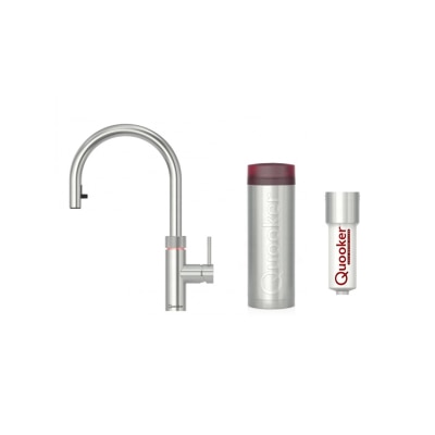 Quooker - 3XRVS&CWF Flex Tap (Stainless Steel) with PRO3 and Cold Water Filter