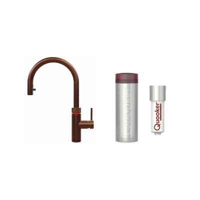 Quooker - 3XRCO&CWF Flex Tap (Rose Copper) with PRO3 and Cold Water Filter