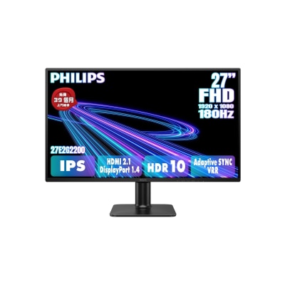 PHILIPS 飛利浦 - EVNIA 27E2G2200 27" FullHD 180Hz 電競顯示器