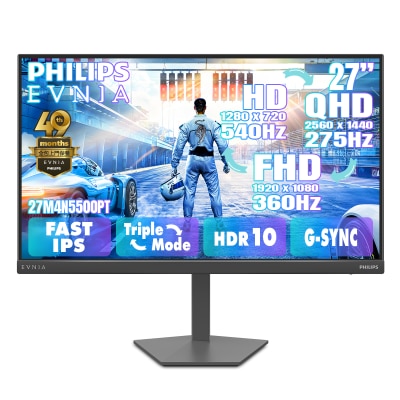 PHILIPS - EVNIA 27M4N5500PT 27" Fast IPS Triple Mode Gaming Monitor