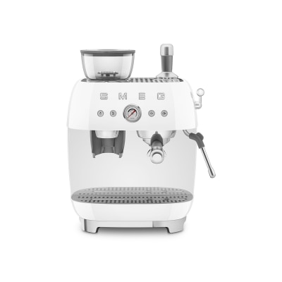 Smeg - EGF03WHUK內置咖啡研磨手動義式咖啡機 半自動咖啡機