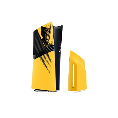 SONY - PlayStation 5 PS5 Pro Console Cover - Marvel's Wolverine Battle Yellow Limited Edition