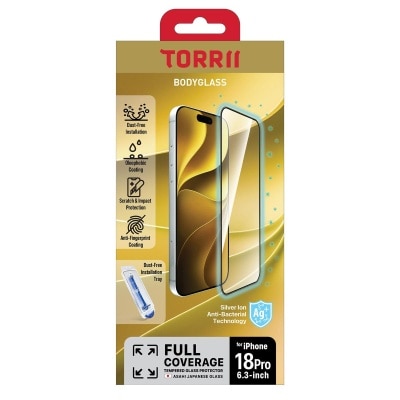Torrii iPhone 18 Pro 抗菌塗層全覆蓋鋼化玻璃保護貼 image