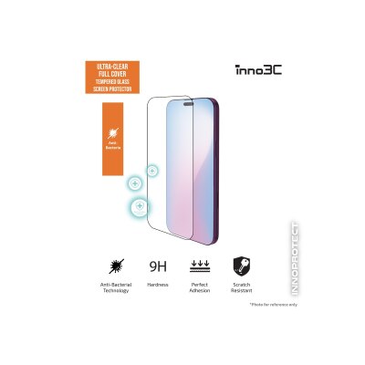 inno3C 創品 高清抗菌全覆蓋鋼化玻璃屏幕保護貼 iPhone 18 Pro Max image