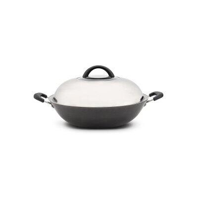 ecHome 億世家 HCI36W 36cm 双耳生铁炒镬 炒锅 image