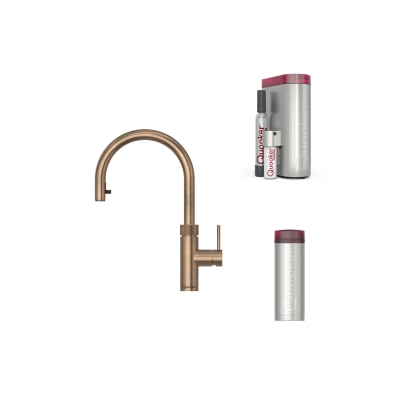 Quooker Flex Round 水龍頭連 PRO 3 3 公升滾水箱 及 CUBE水箱 (過濾凍水和有氣凍水)