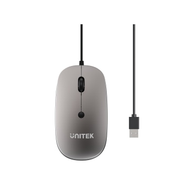UNITEK T060BGY01 SlimTrack 有線光學滑鼠 image