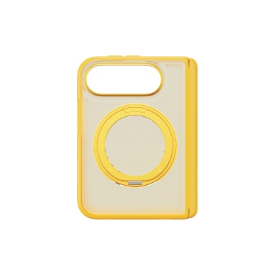 Momax SŌMA Crystal 冰立方磁吸360°旋轉支架保護殼 (適用於 iPhone 18 Duo) 黃 手機外殼 image