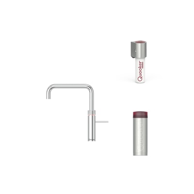 Quooker Fusion Square 水龙头连 PRO 3 (3 公升滚水箱) 及 室温水过滤器 image