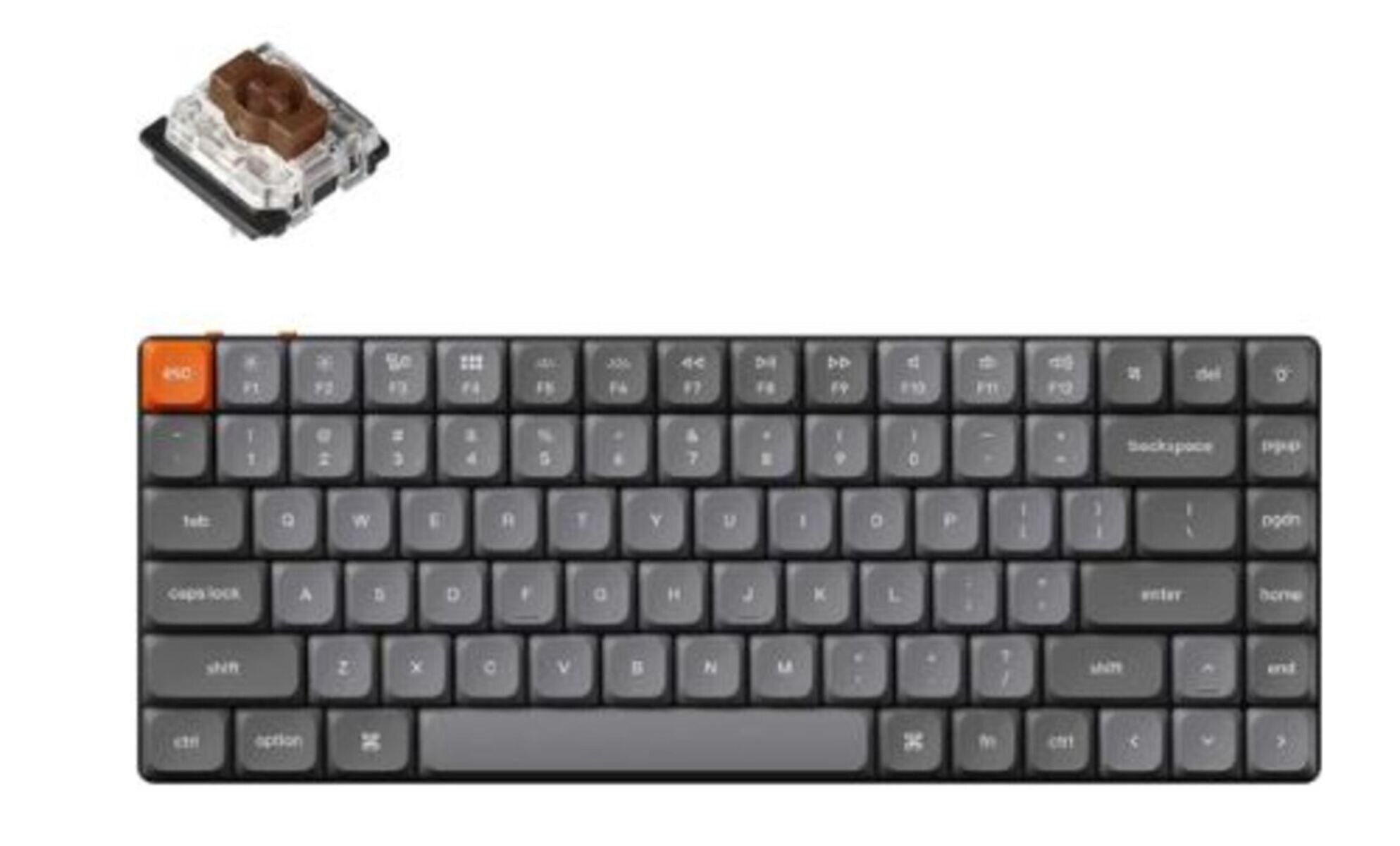 購買Keychron K3 Max RGB 熱插拔無線機械鍵盤- 薄型Gateron 茶軸