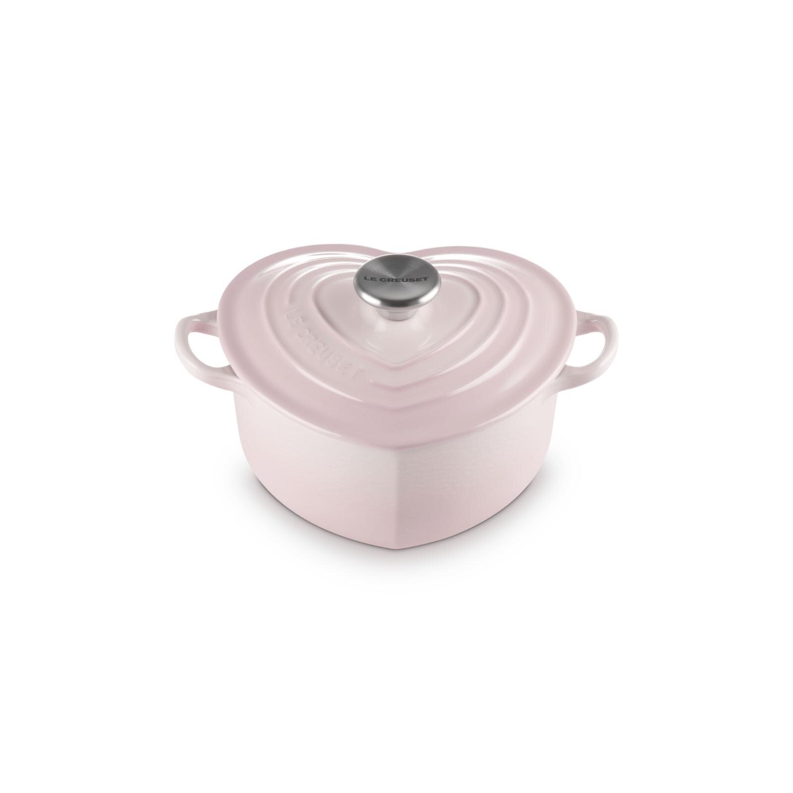 Le Creuset 心形琺瑯鑄鐵鍋20厘米Shell Pink | Fortress 豐澤