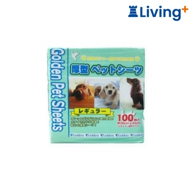 Golden Golden 1.5ft Super Absorbent & Deodorizing Thick Pet Pee Pads (33x45 cm, 100 pcs) image