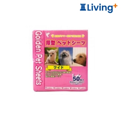 Golden Golden 2ft Super Absorbent & Deodorizing Thick Pet Pee Pads (60x45 cm, 50 pcs) image