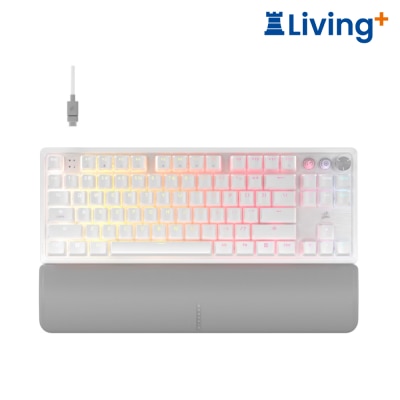 CORSAIR K70 PRO TKL High-Performance Hall Effect Programmable Gaming Keyboard with Rapid Trigger - W