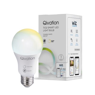 Qivation TiO2 Smart LED Light Bulb Tunable White A60 E27 image