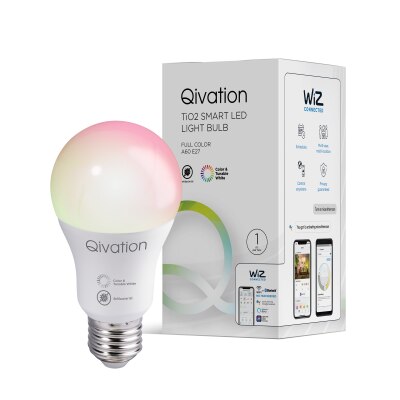 Qivation TiO2 Smart LED Light Bulb Full Color A60 E27 image