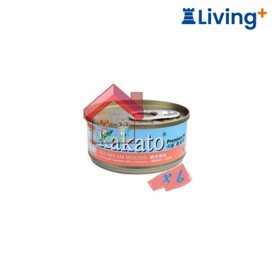 Kakato 鲷鱼慕丝 猫犬用罐头 70G * 6 罐 (709) image