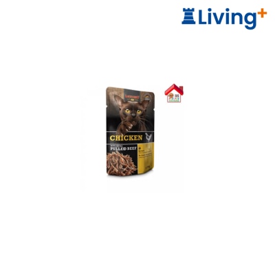 Leonardo 猫湿粮 手撕肉餐包系列 鸡肉配方+额外手撕牛肉猫粮餐包 70g image