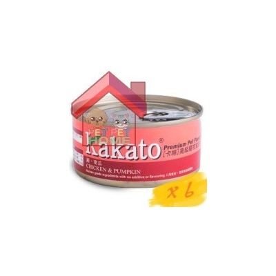 Kakato - 雞+南瓜 貓犬用罐頭 70G * 6罐 (710)