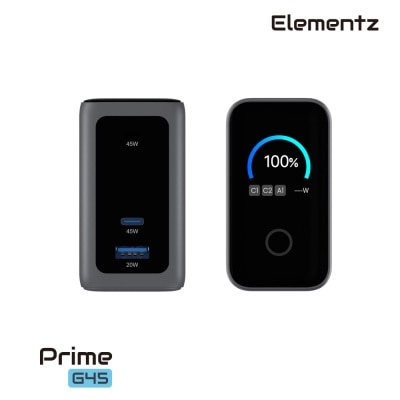Elementz [CCC QR Code][CCC 3C Cert.]MagPrime G45-15000mAh CCC TFT彩屏自帶線行動電源
