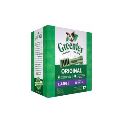 GREENIES - Dental Treats - Original - Large for Dog Snacks (17pcs/27oz)