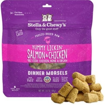 Stella & Chewy's Stella & Chewy's 凍乾生肉主糧 三文魚雞肉配方貓糧