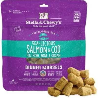 Stella & Chewy's Stella & Chewy's 凍乾生肉主糧 三文魚及鱈魚配方貓糧