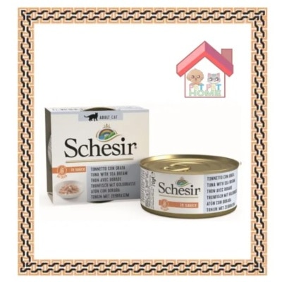 Schesir SchesiR Main Food Canned Food Series [SCH164636] In Sauce Tuna + Sea Bream Cat Food 70g (4563) image