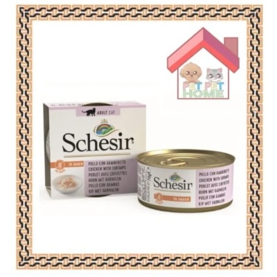 Schesir SchesiR [SCH164674] In Sauce Chicken + Shrimp Cat Food 70g (4567) image