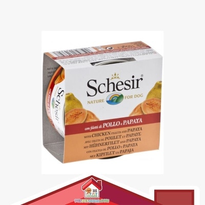 Schesir Schesir Chicken with Papaya In Fruit For Dogs 150g [SCH613707] (370) image