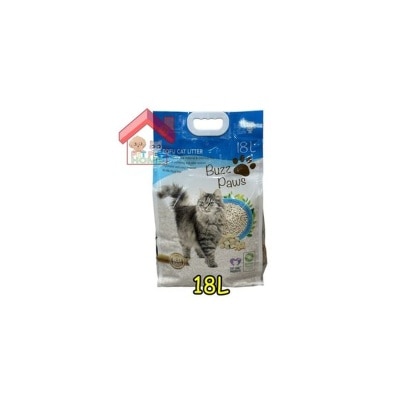 Buzz Paws - 100%纯天然原味(蓝色)豆腐砂 18L