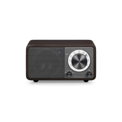 Aux in Wooden Cabinet Radio Dark Cherry (Authorized Goods) image