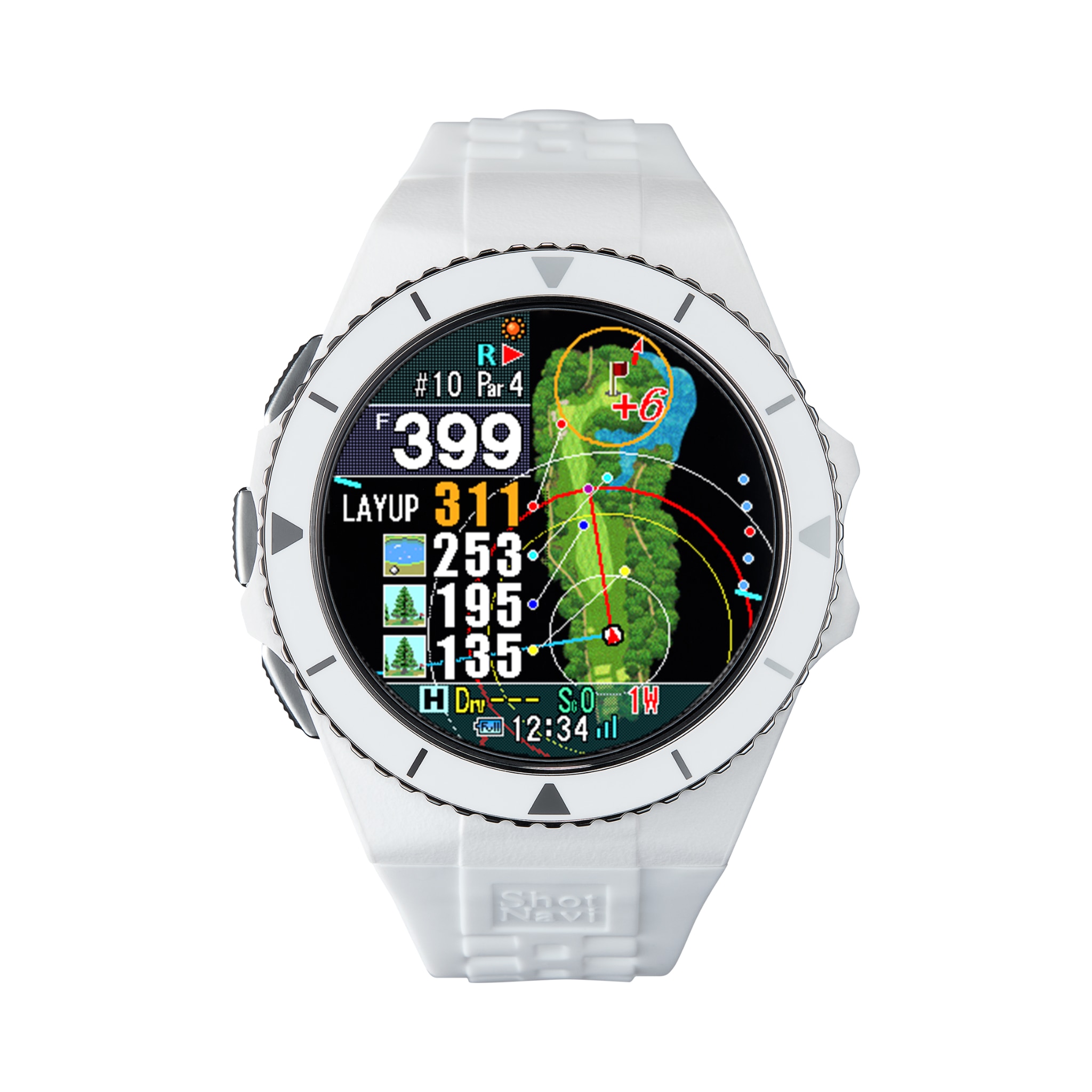 ShotNavi Exceeds Golf GPS Watch White 02 TFZ32gQM zoom image