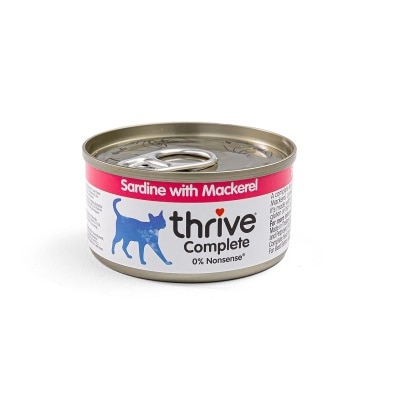 Thrive THRIVE 整全膳食100% 沙甸魚+鯖魚貓罐頭 75G
