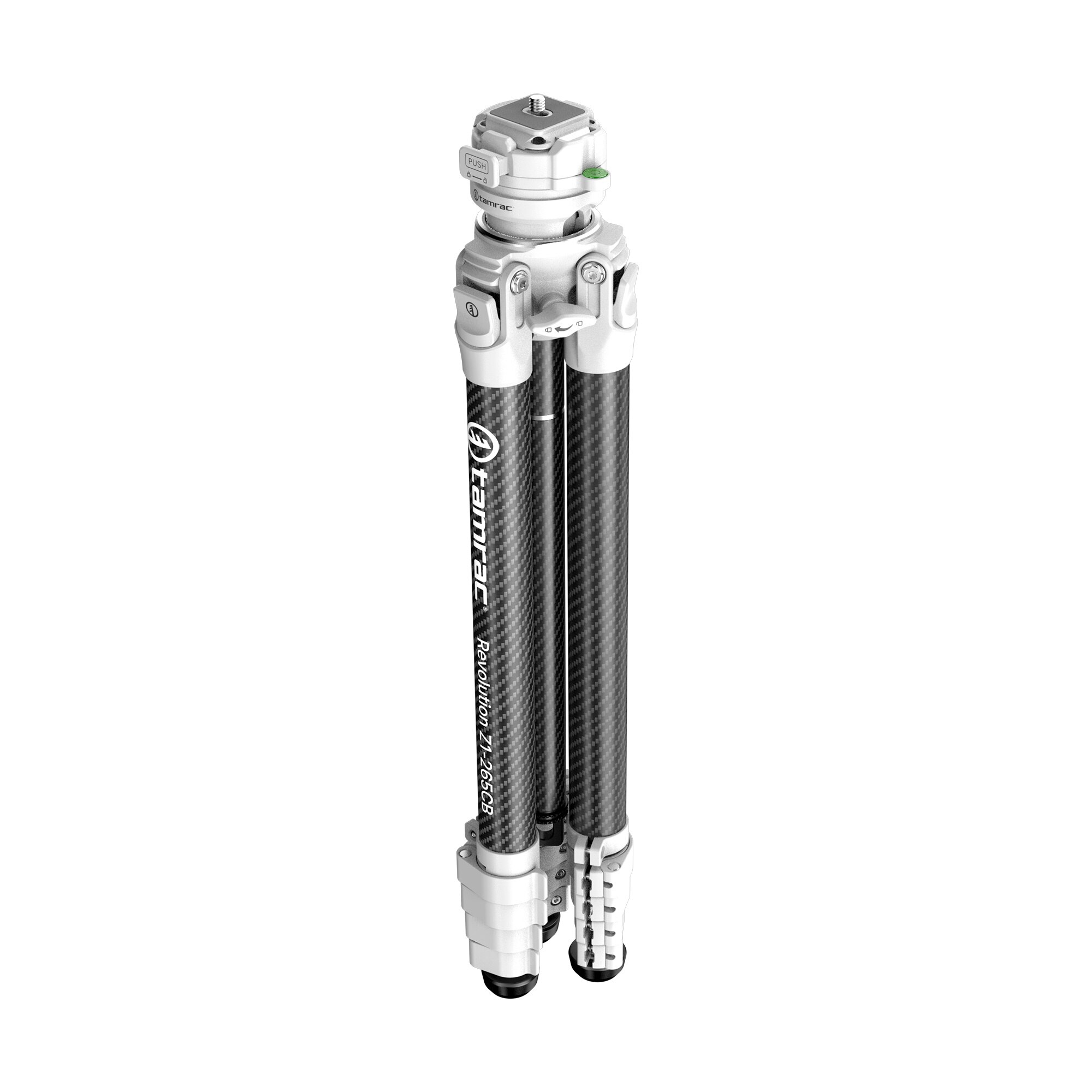 Tamrac Revolution Z1 Carbon Fiber Aluminum Alloy Tripod Z1 265CB White 02 e19xuLqw zoom image