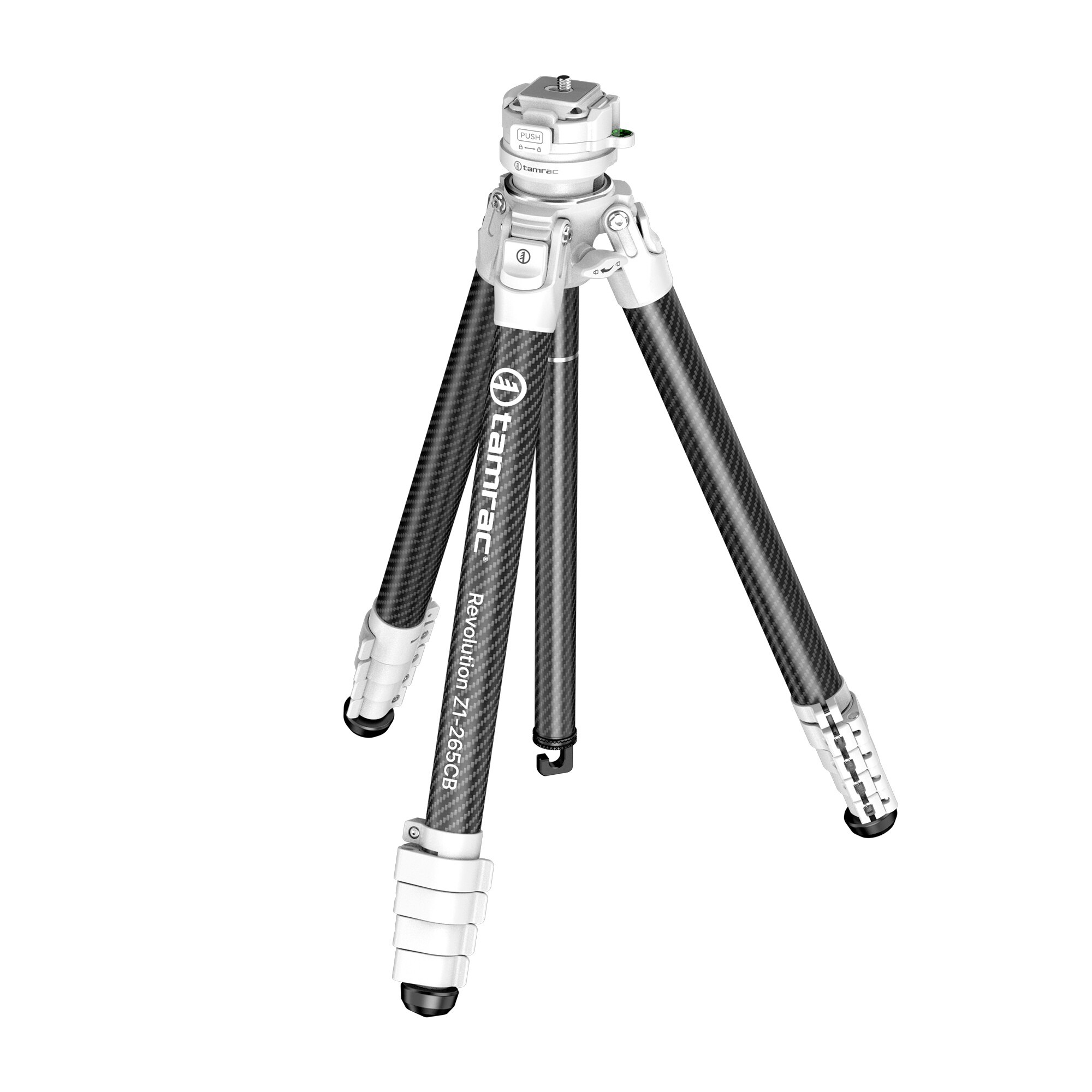 Tamrac Revolution Z1 Carbon Fiber Aluminum Alloy Tripod Z1 265CB White 05 j9kLFjCt zoom image