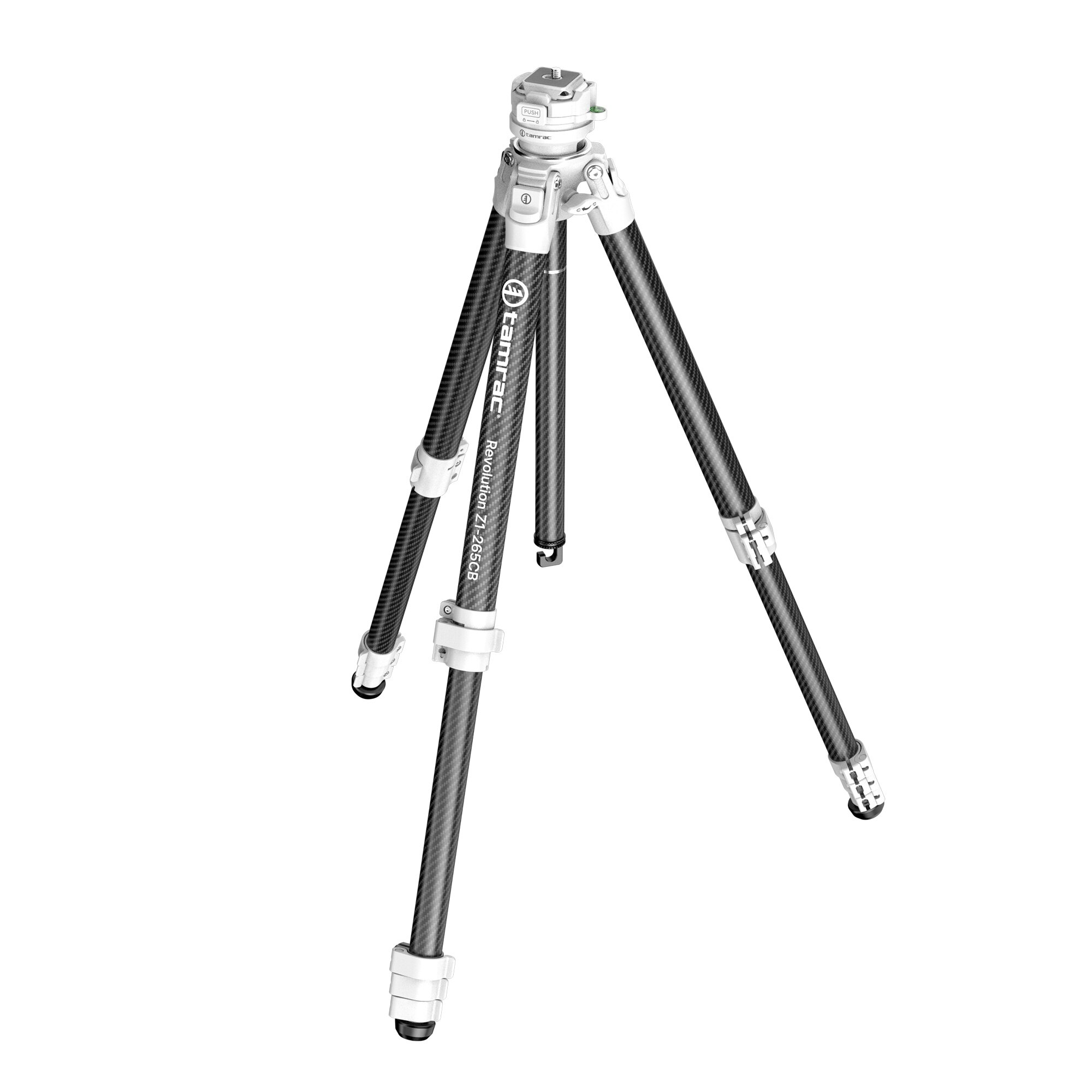 Tamrac Revolution Z1 Carbon Fiber Aluminum Alloy Tripod Z1 265CB White 09 zlbuZPeo zoom image
