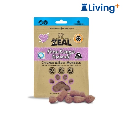 Zeal Zeal Chicken & Beef Morsels 冻干小食 鸡肉+牛肉 100g image