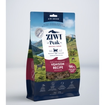 Ziwipeak Ziwipeak free from grains 96% Air-dried -Venison Recipe Cat Food 400g