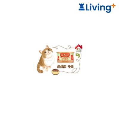 KOOKUT Free Run Chicken with Beef Cat Canned 70g image