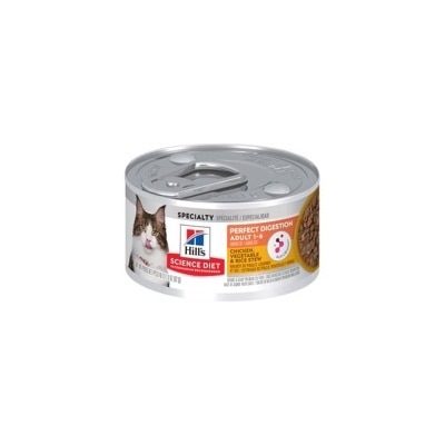Hills 希爾思 Science Diet 完美消化 成貓1-6歲 雞肉、蔬菜, 米燉菜配方 貓罐頭 2.9oz/82g [605837]